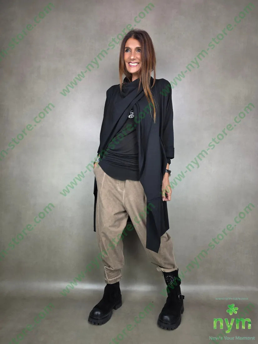 pantalone felpa dettaglio ad imbuto 95co5ea PANTALONE