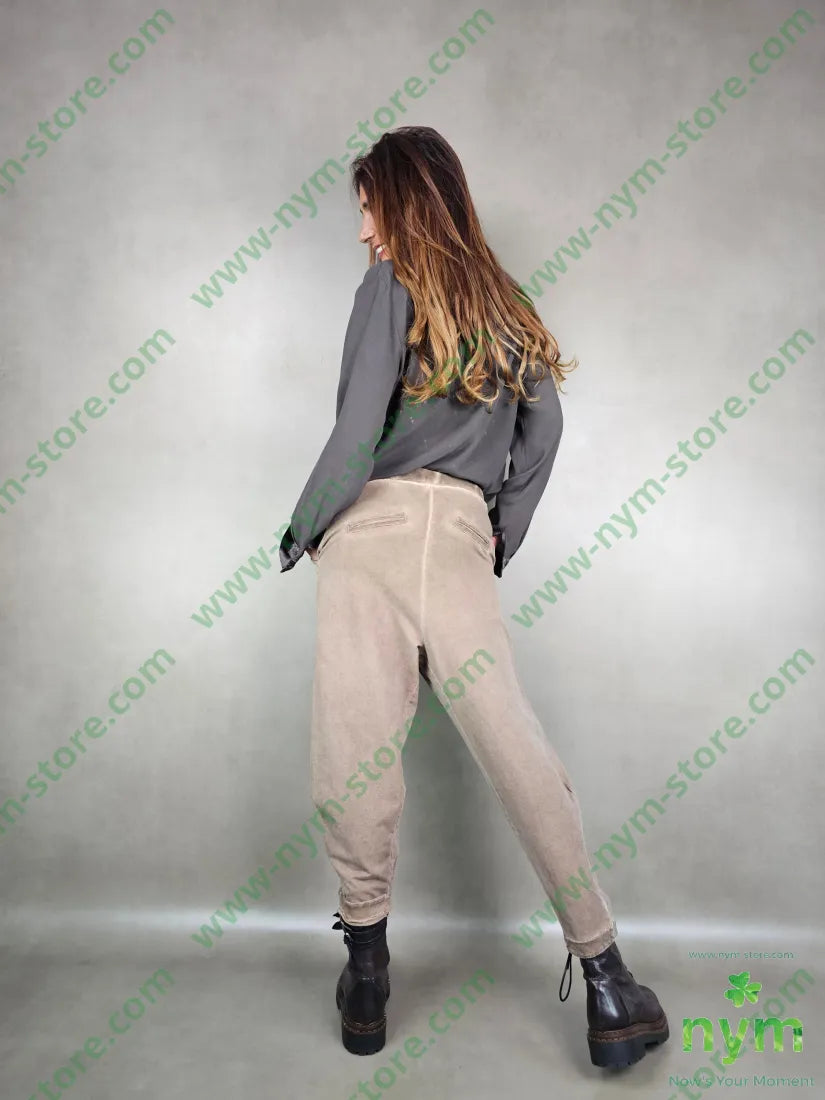 pantalone felpa dettaglio ad imbuto 95co5ea PANTALONE