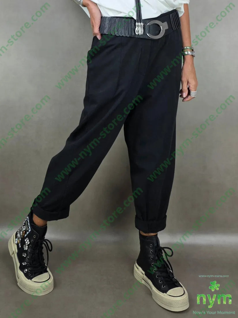 pantalone felpa dettaglio ad imbuto 95co5ea PANTALONE