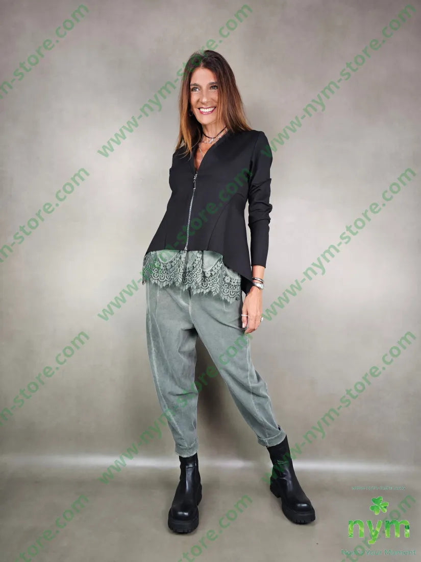 pantalone felpa dettaglio ad imbuto 95co5ea PANTALONE