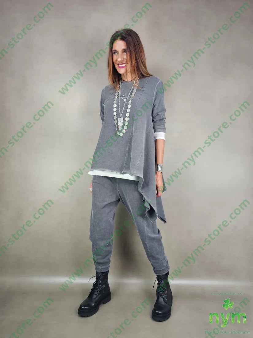 pantalone felpa dettaglio ad imbuto 95co5ea PANTALONE