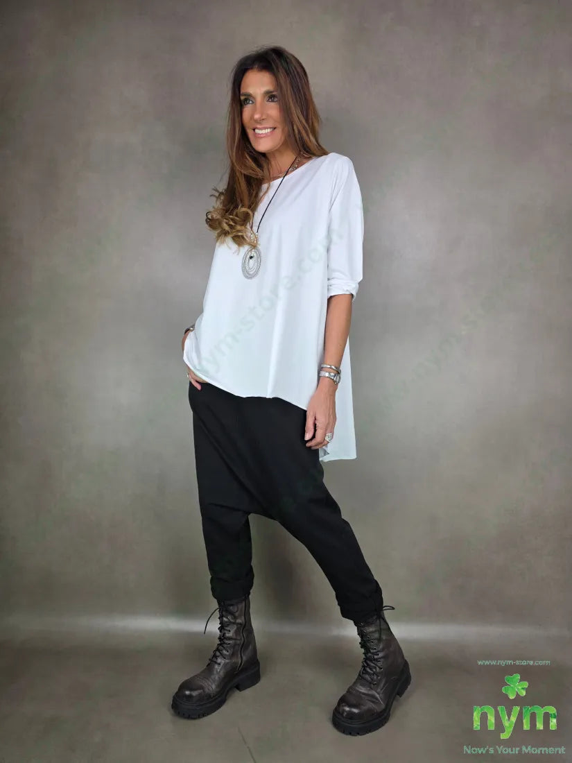pantalone felpa harem taglio vivo 95co5ea PANTALONE