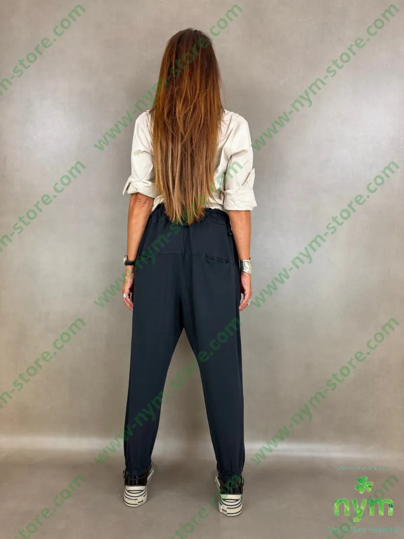 pantalone felpa maxi passanti N 95co5ea - U / NERO / AI26 - PANTALONE