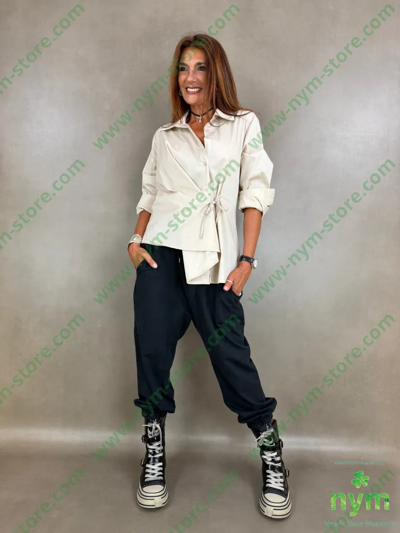 pantalone felpa maxi passanti N 95co5ea - U / NERO / AI26 - PANTALONE