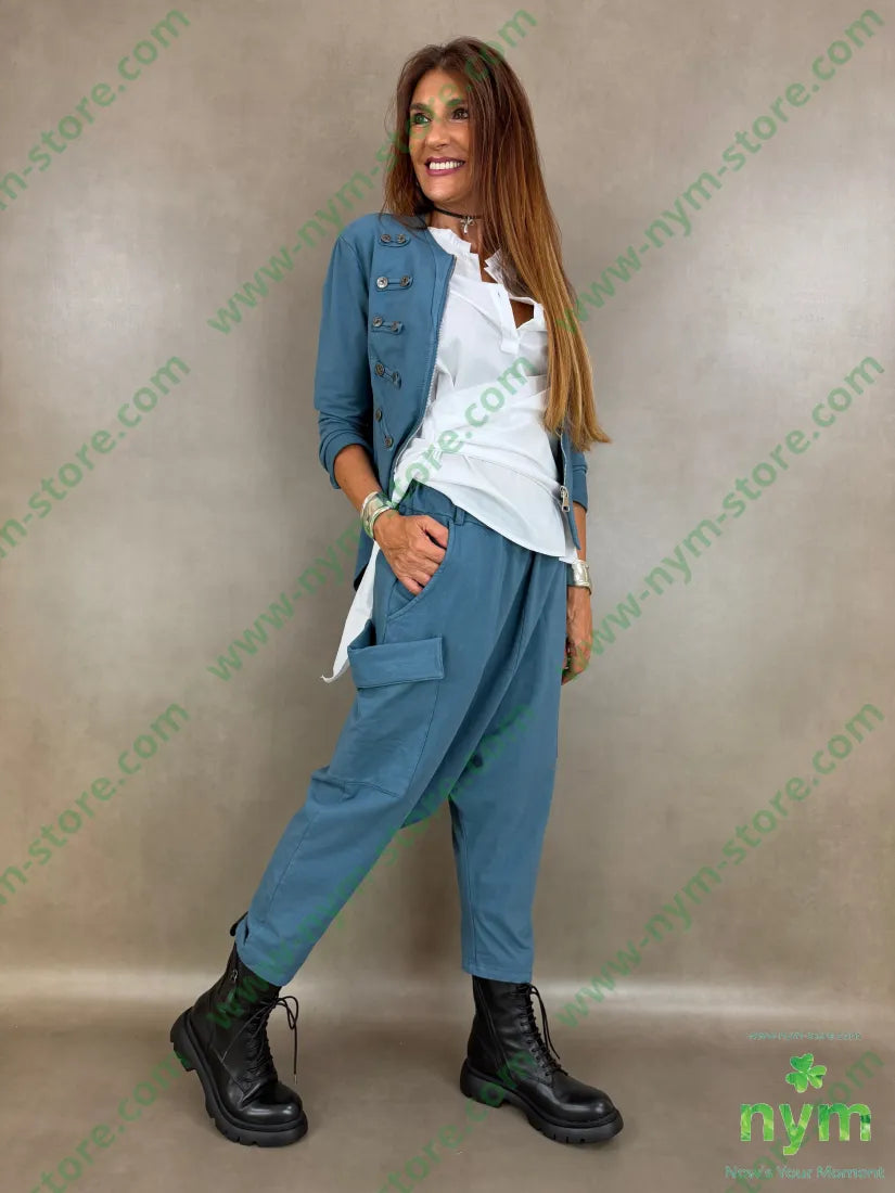 pantalone felpa maxi tasconi OT 95co5ea - U / OTTANIO / AI26 - PANTALONE