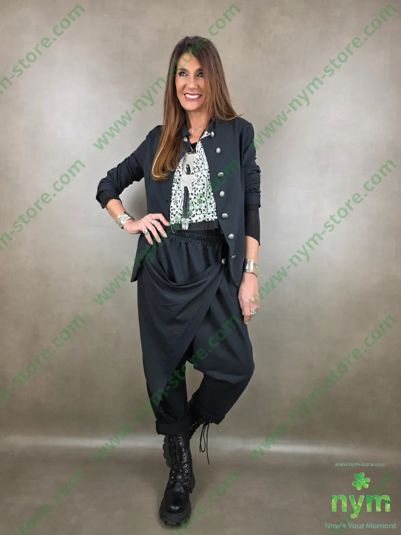 pantalone felpa pareo bottone 95co5ea PANTALONE