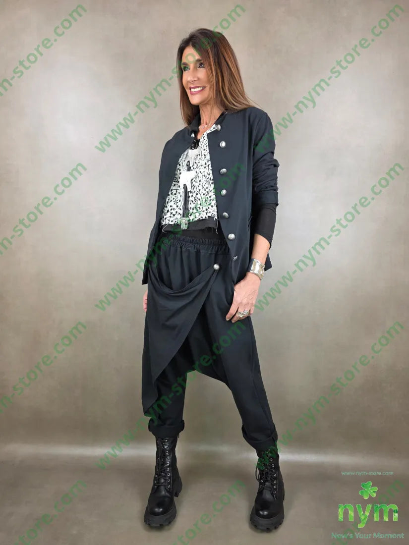 pantalone felpa pareo bottone 95co5ea PANTALONE