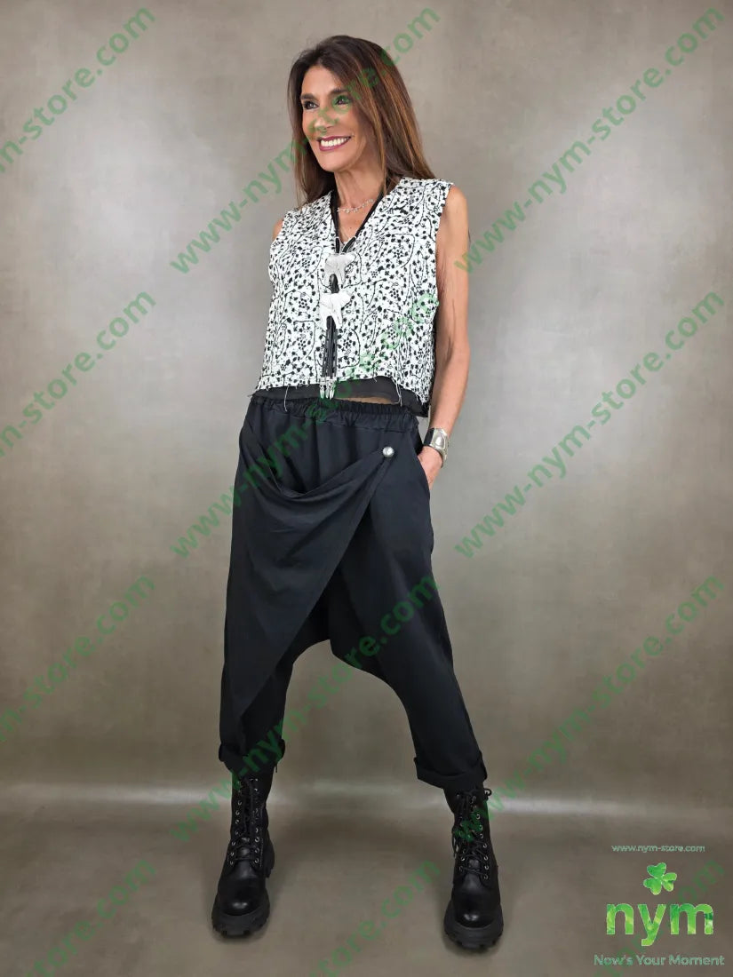 pantalone felpa pareo bottone 95co5ea PANTALONE