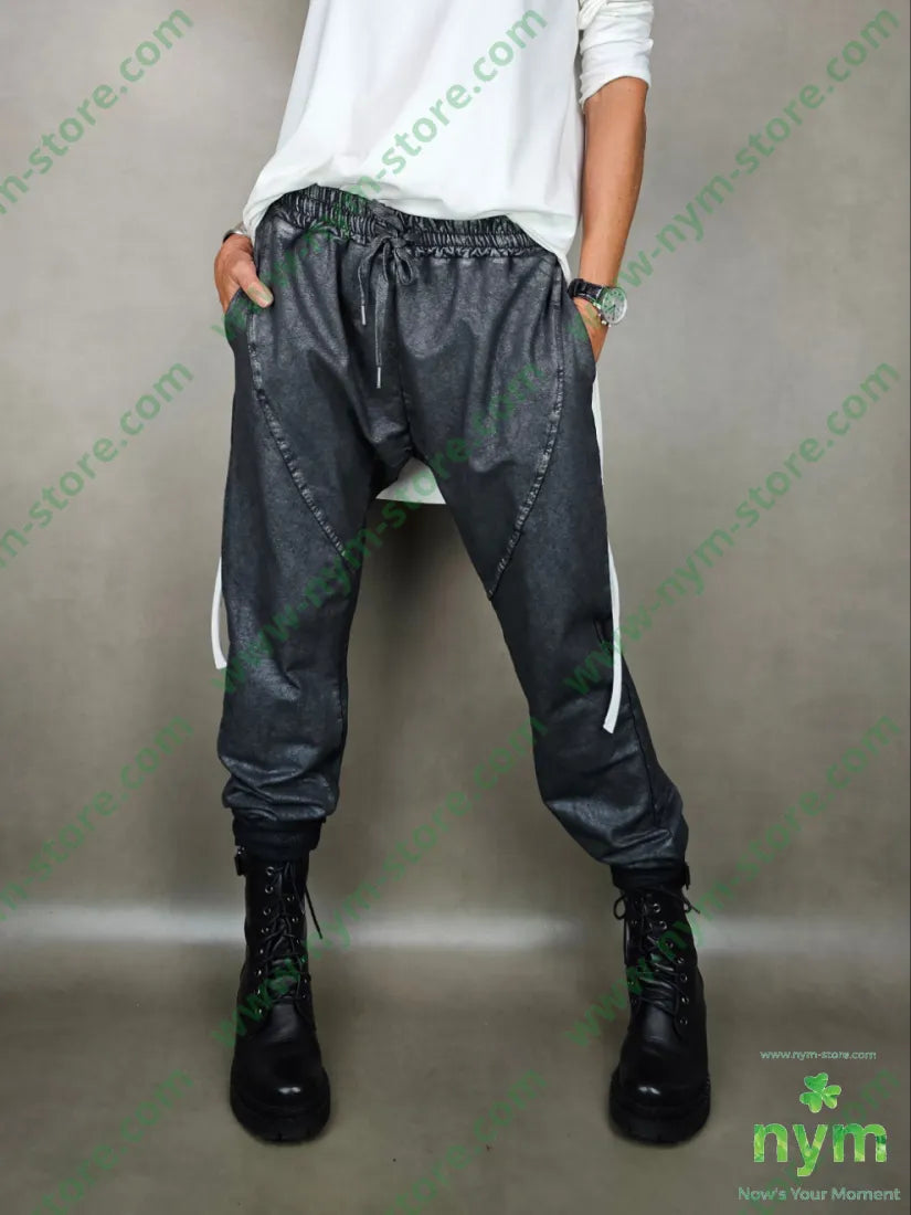 pantalone felpa polsino mine 95co5ea 1 / ANTRACITE / AI25 PANTALONE