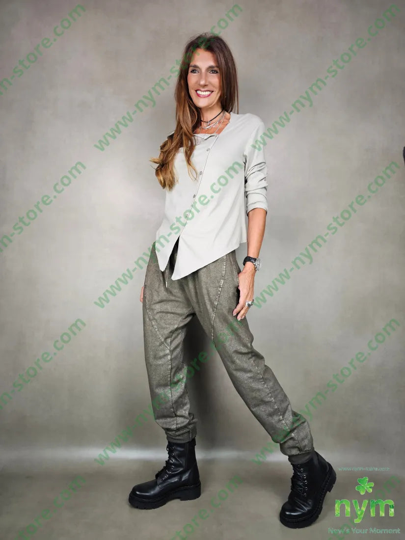 pantalone felpa polsino mine 95co5ea PANTALONE