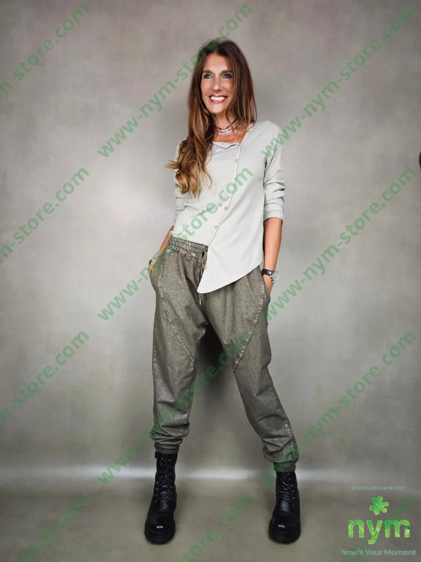 pantalone felpa polsino mine 95co5ea PANTALONE