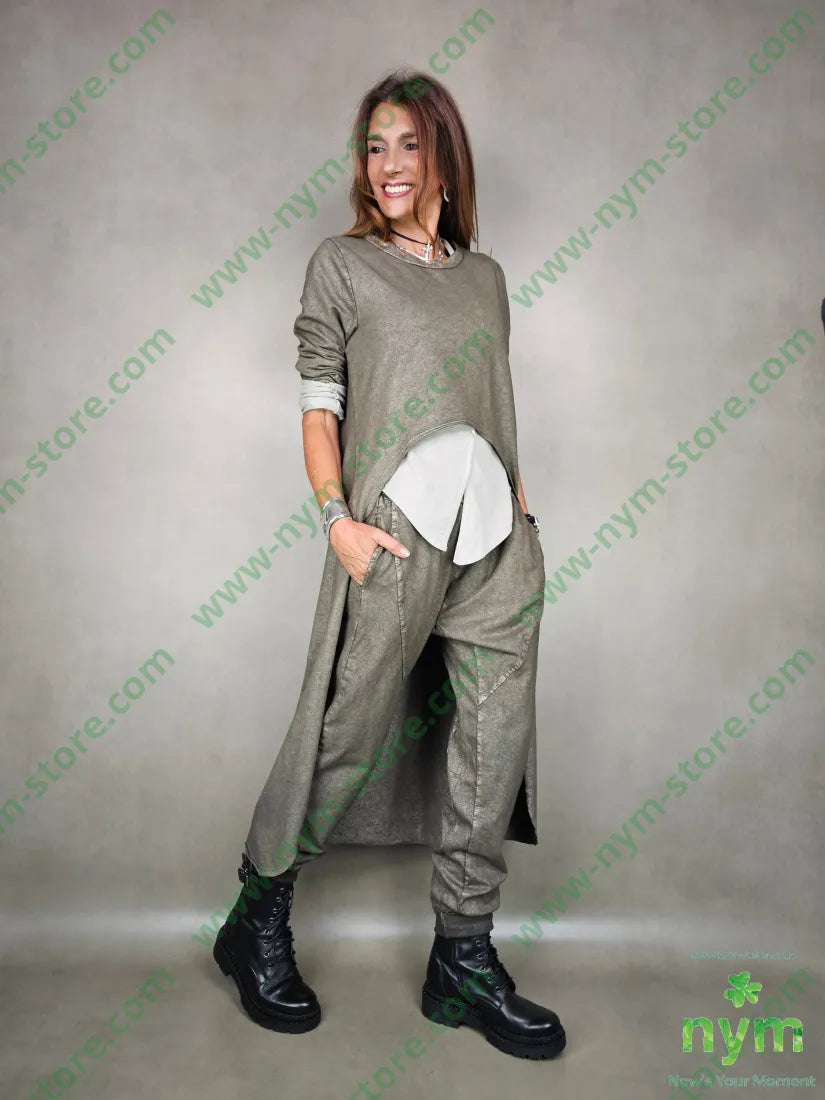 pantalone felpa polsino mine 95co5ea PANTALONE