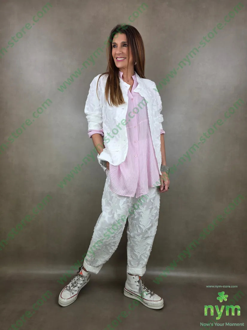 pantalone fiore rilievo 58co31vi11pl PANTALONE