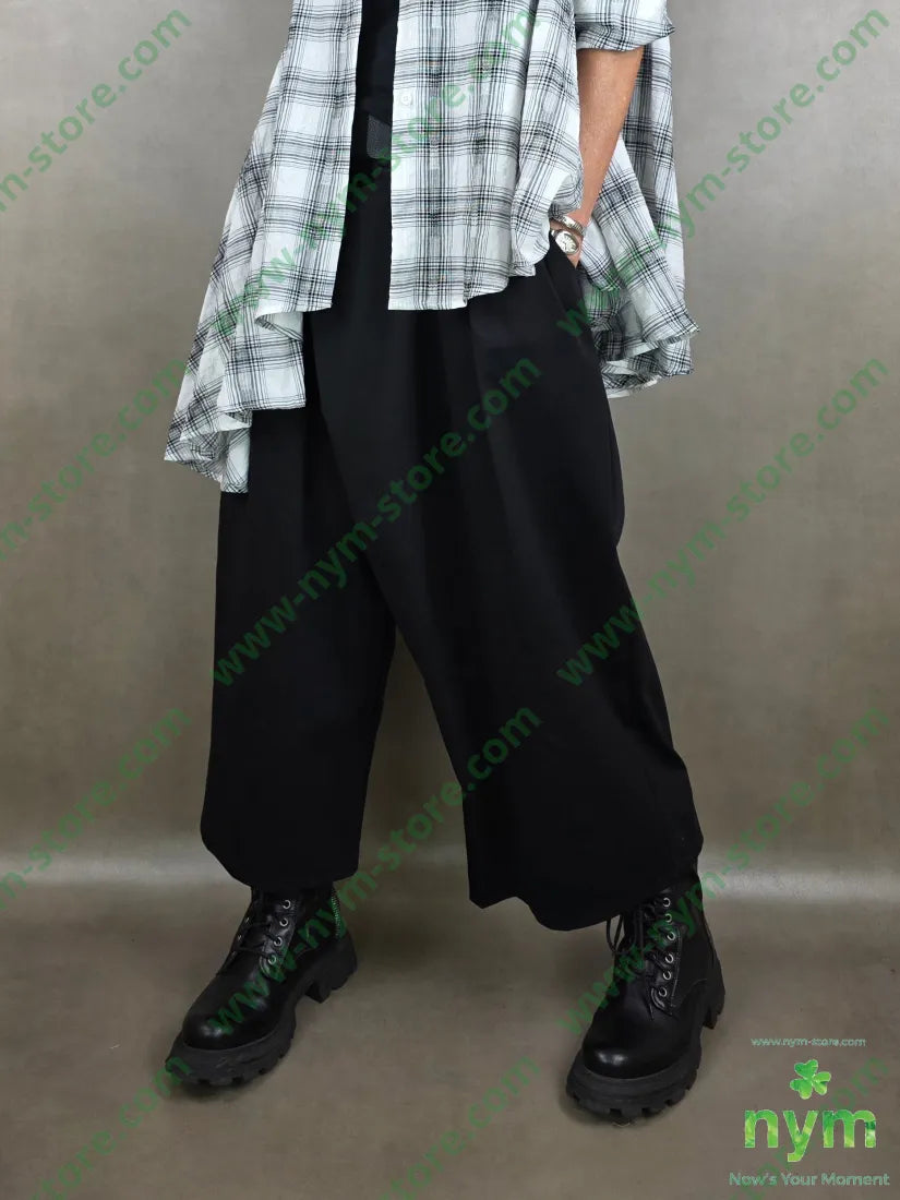 pantalone gaucho e pareo 66co29pa5ea U / NERO / PE26 PANTALONE