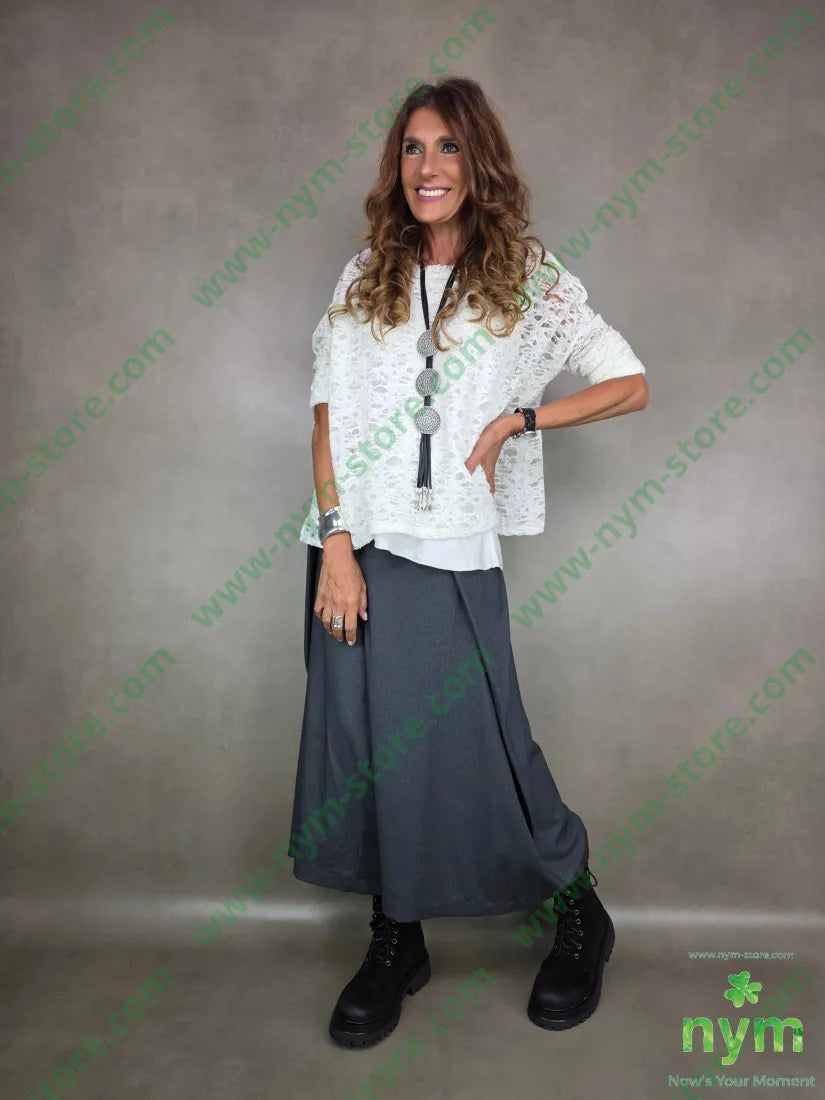 pantalone gaucho sormontato 76pl22vi2ea PANTALONE