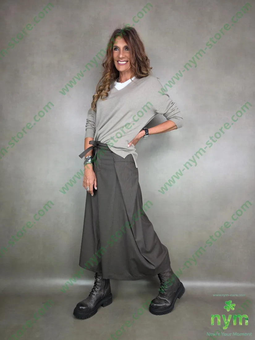 pantalone gaucho sormontato 76pl22vi2ea PANTALONE