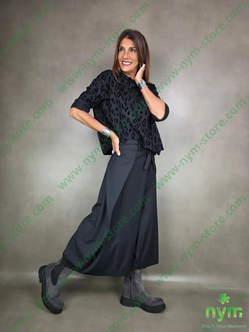 pantalone gaucho sormontato 76pl22vi2ea PANTALONE