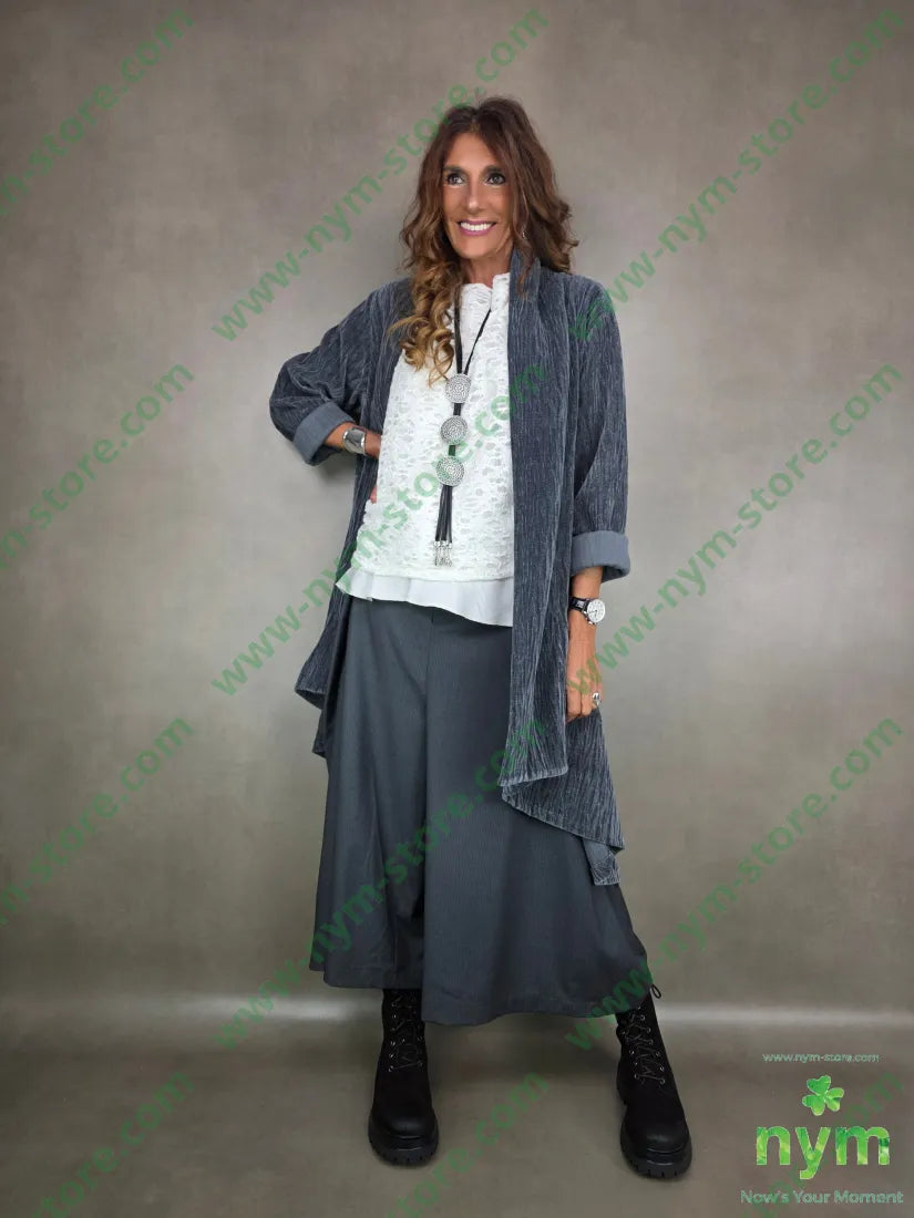 pantalone gaucho sormontato 76pl22vi2ea PANTALONE