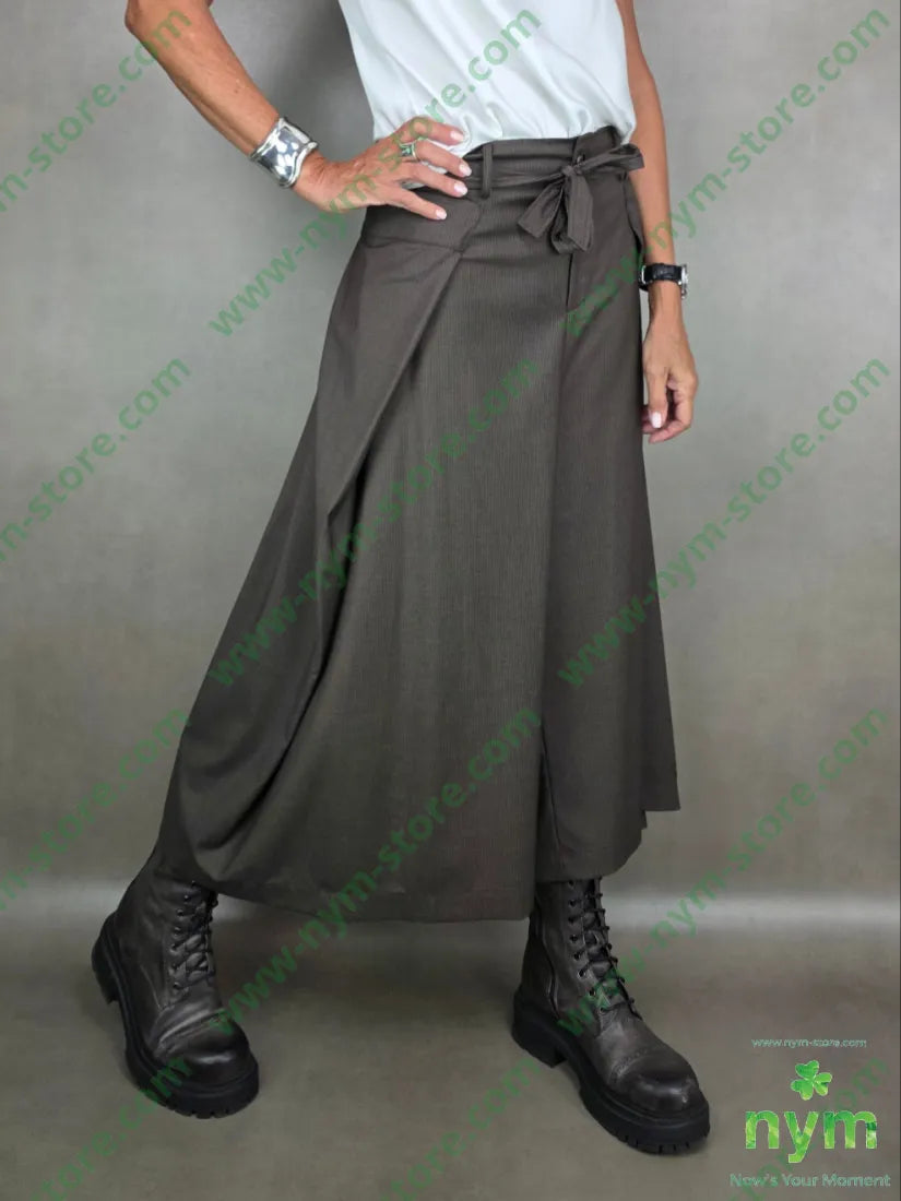 pantalone gaucho sormontato 76pl22vi2ea PANTALONE