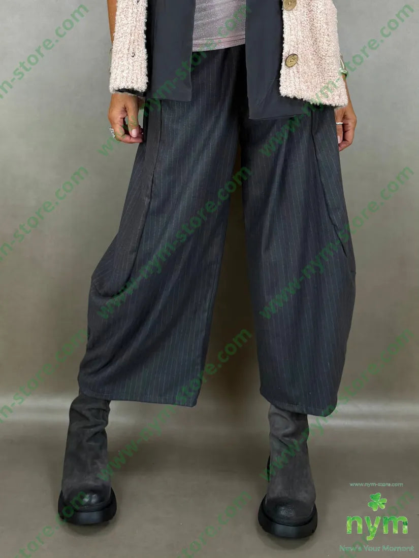 pantalone gessato flanella 70pl29vi1ea - PANTALONE