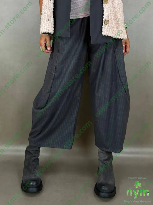 pantalone gessato flanella 70pl29vi1ea - PANTALONE
