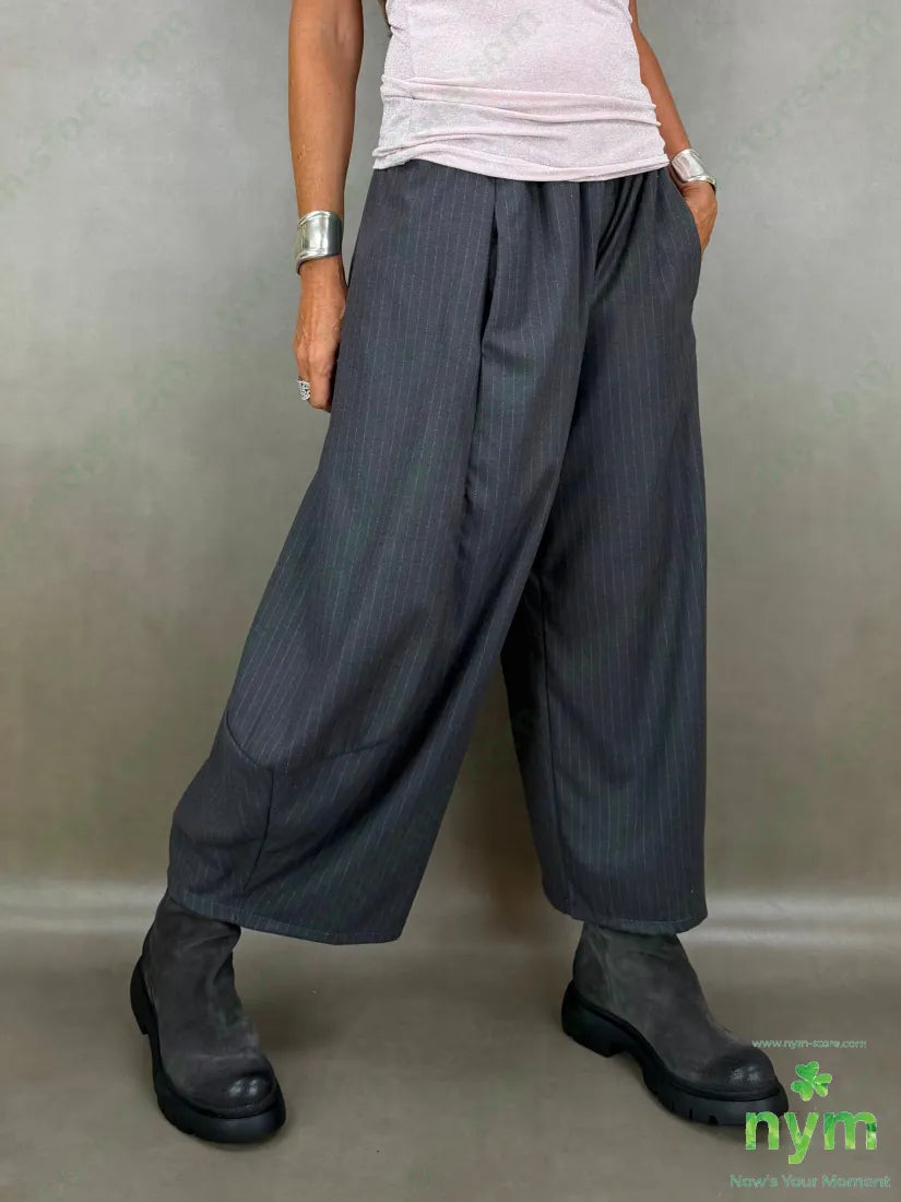 pantalone gessato flanella 70pl29vi1ea - PANTALONE