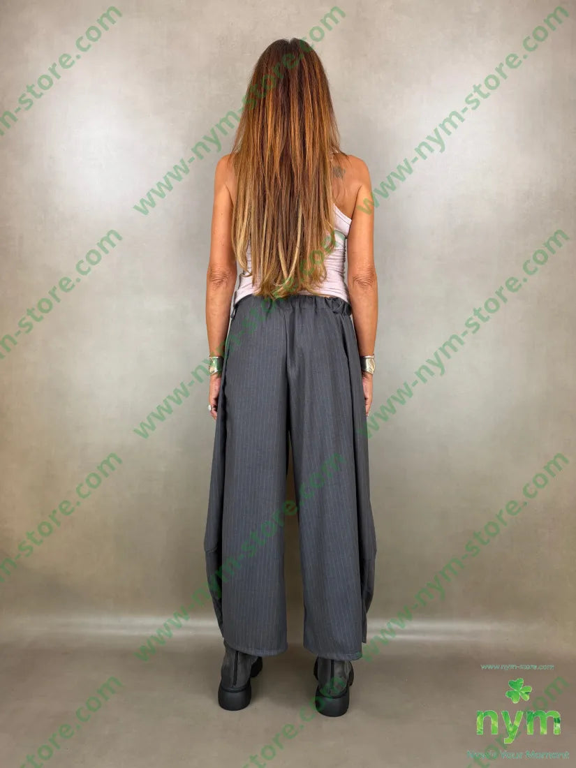pantalone gessato flanella 70pl29vi1ea - PANTALONE