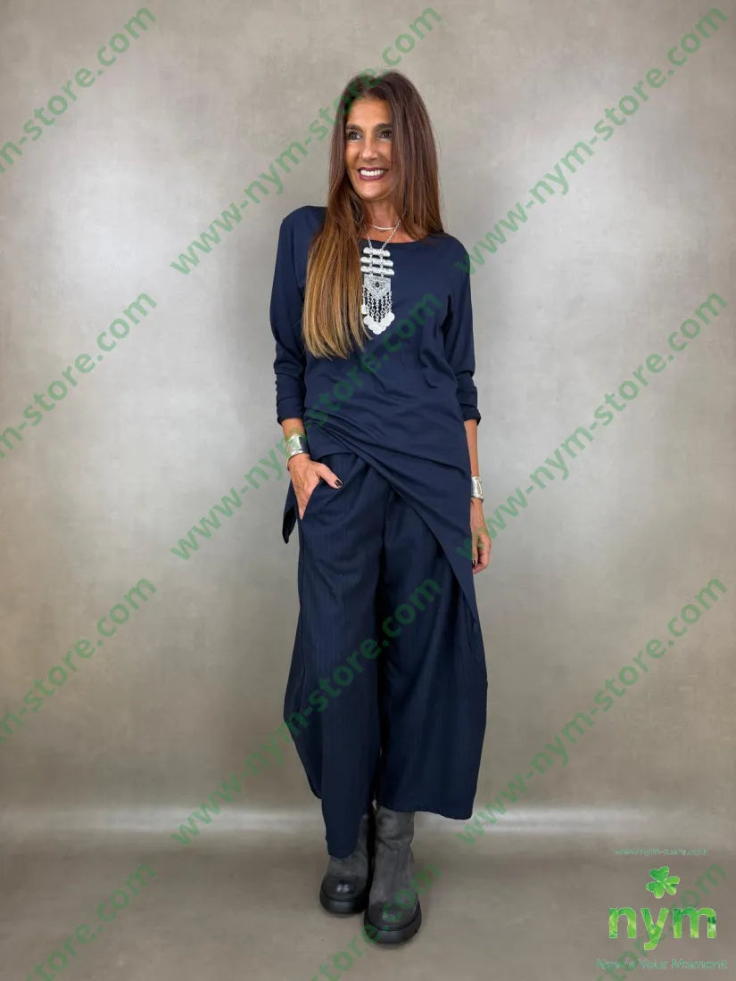 pantalone gessato flanella 70pl29vi1ea - PANTALONE