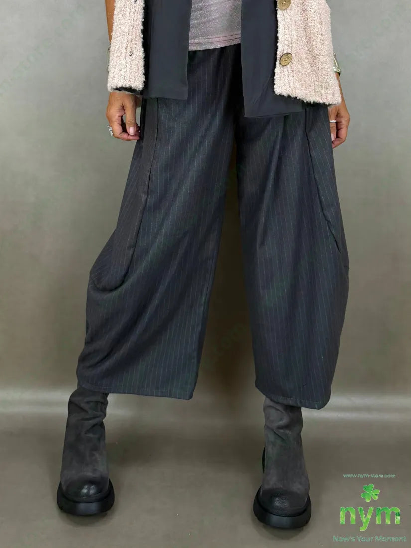 pantalone gessato flanella 70pl29vi1ea - PANTALONE