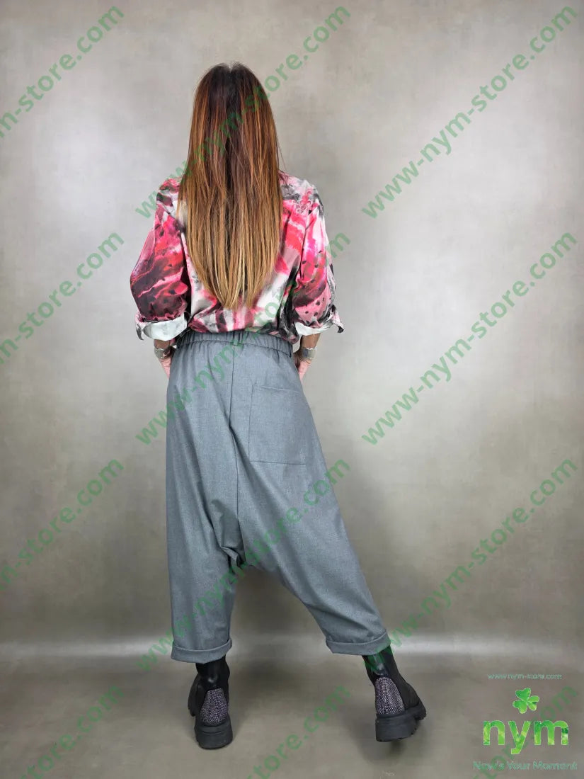 pantalone harem zip e tasconi 64pl33vi3ea PANTALONE