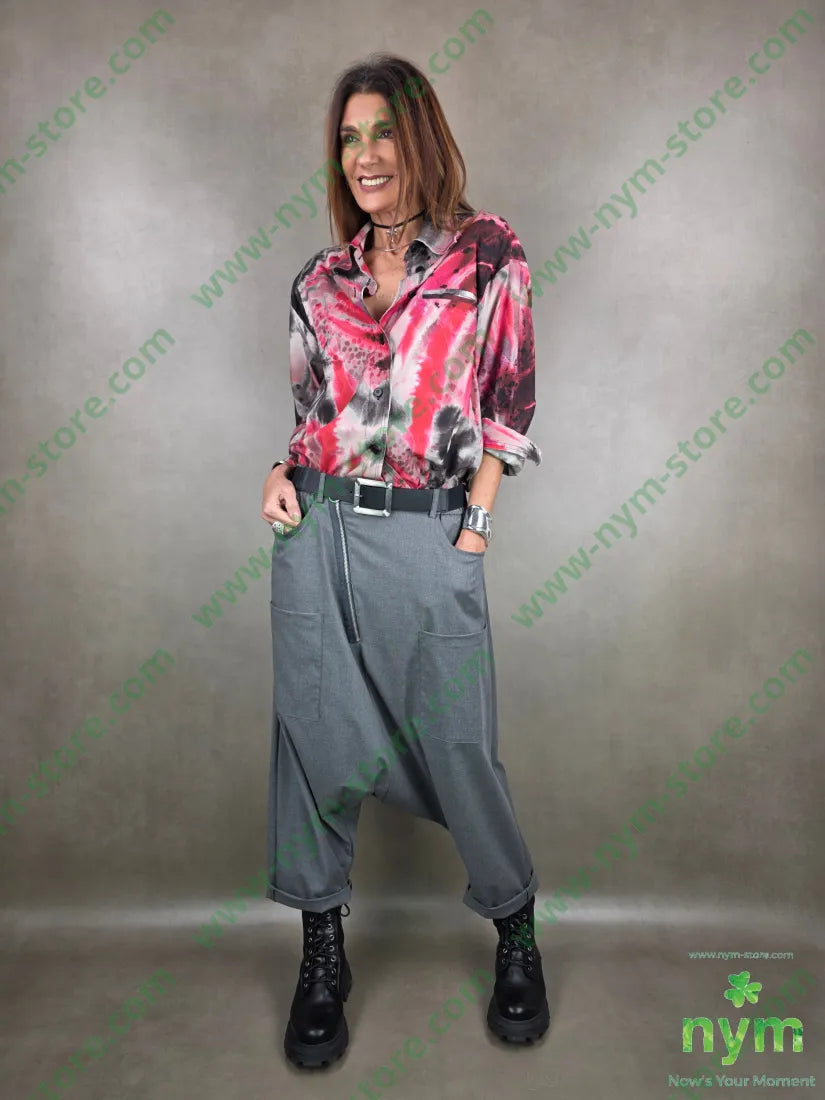 pantalone harem zip e tasconi 64pl33vi3ea PANTALONE