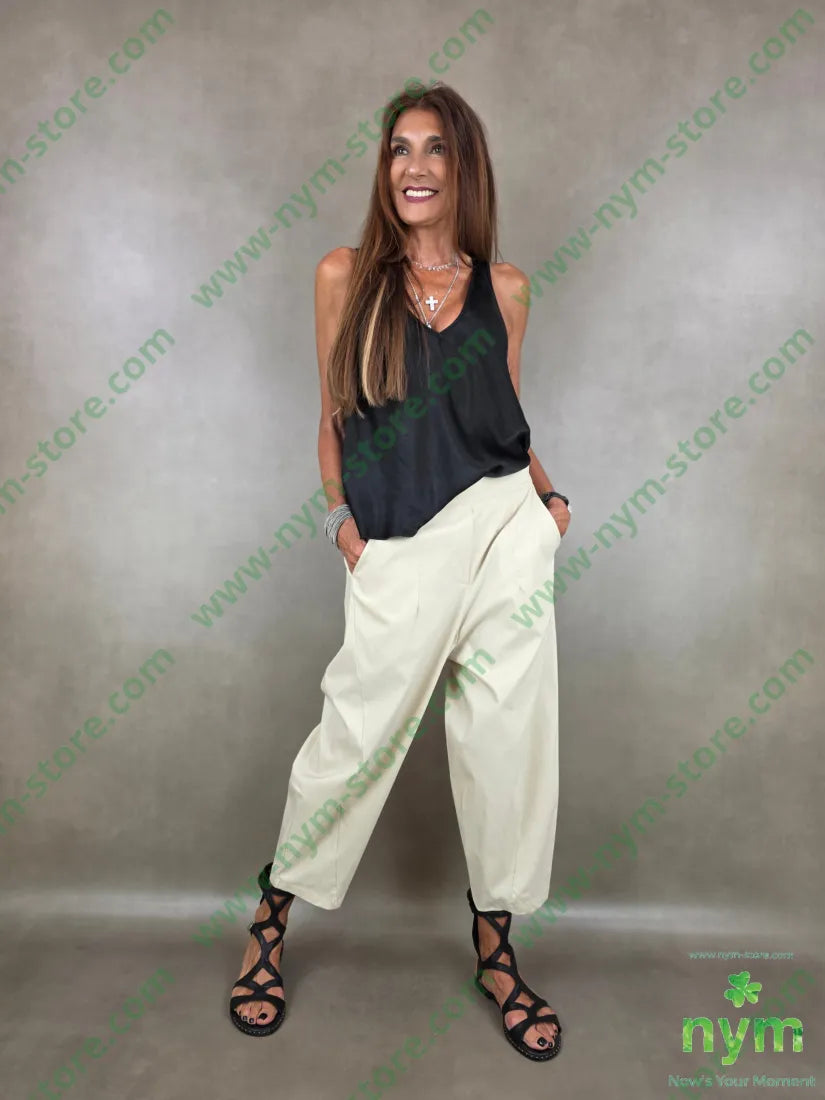 pantalone imbuto viscosa asola 70vi24ny6ea - PANTALONE