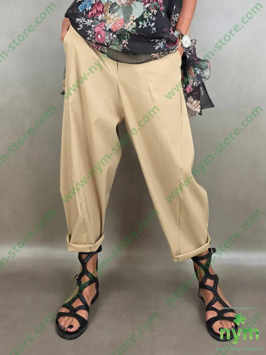 pantalone imbuto viscosa asola 70vi24ny6ea - U / CAMMELLO / PE26 - PANTALONE