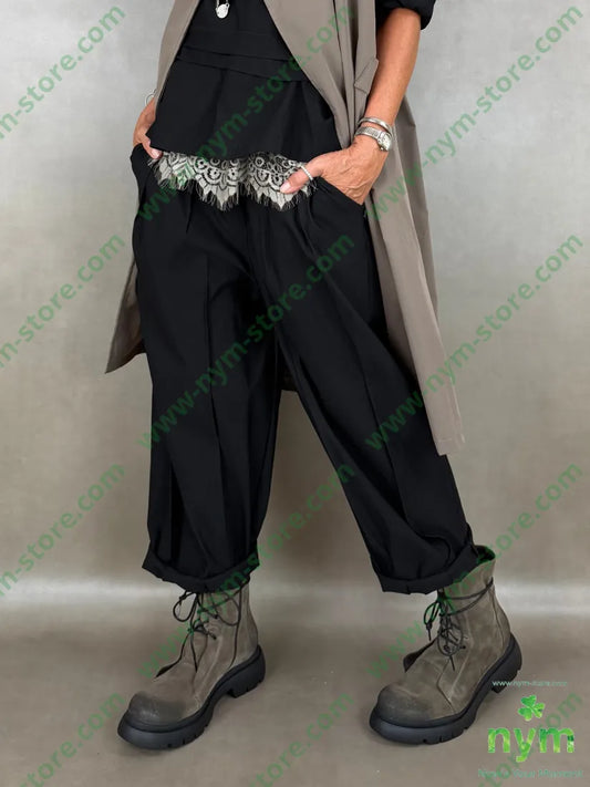 pantalone in bengalina pinces cucite 79vi19ny2ea - PANTALONE