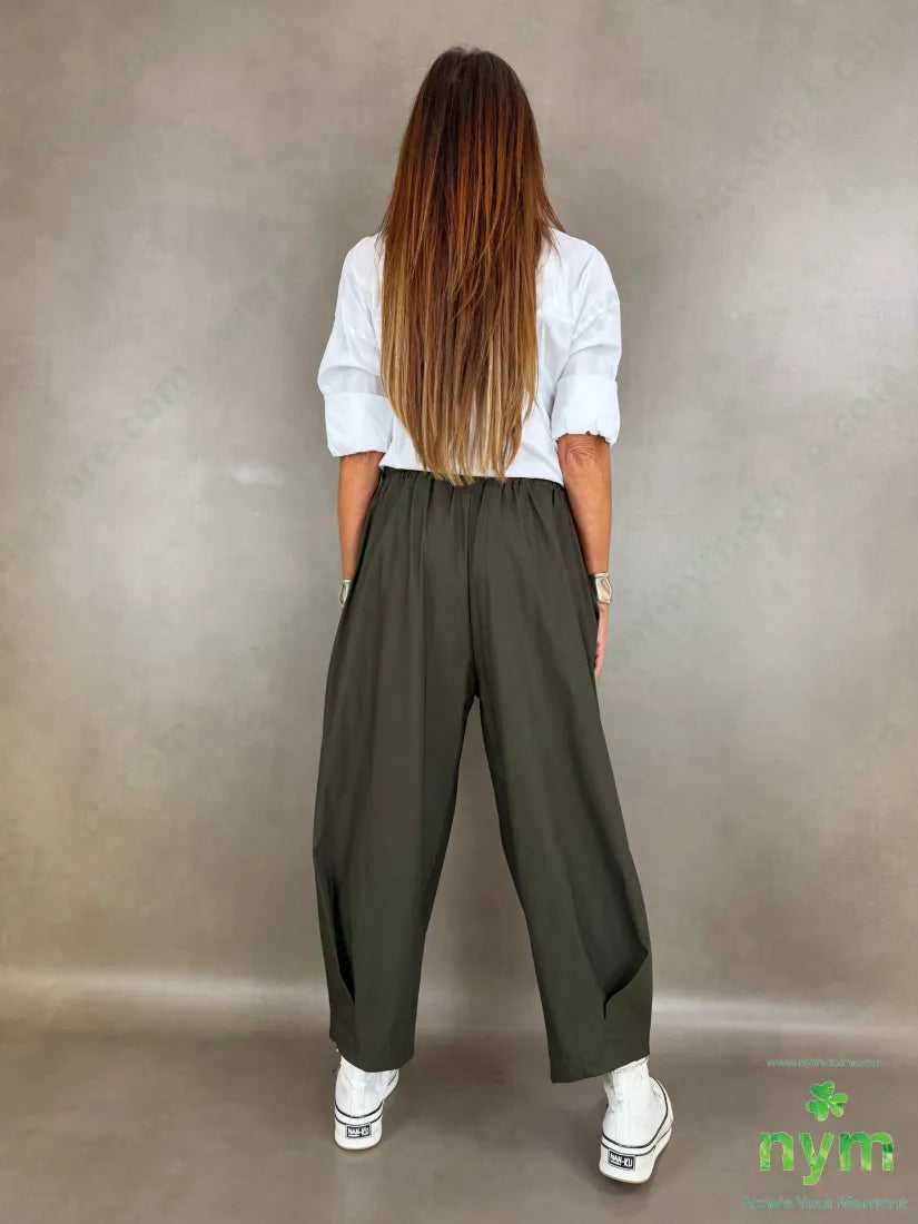 pantalone in bengalina pinces fondo 79vi19ny2ea - PANTALONE