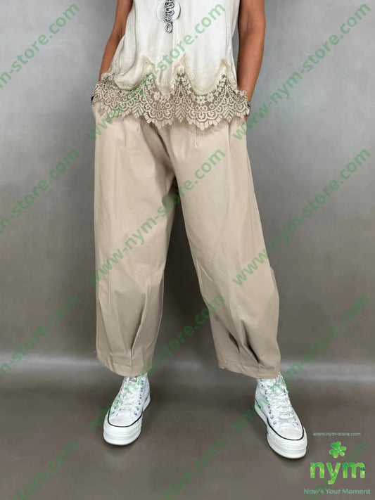 pantalone in bengalina pinces fondo 79vi19ny2ea - PANTALONE