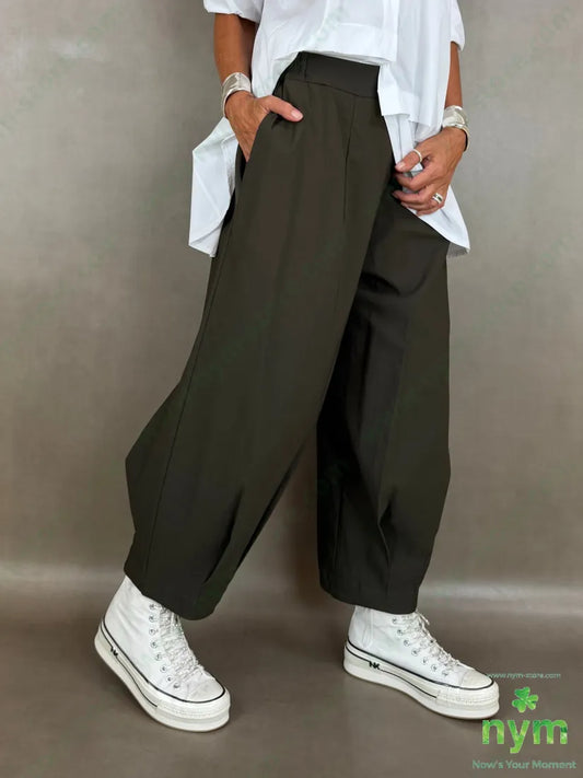 pantalone in bengalina pinces fondo 79vi19ny2ea - PANTALONE