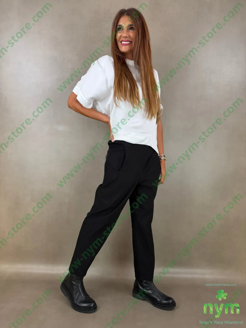 pantalone in bengalina una tasca 79vi19ny2ea - PANTALONE