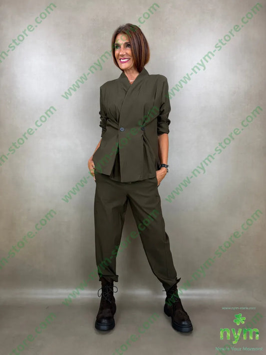 pantalone in bengalina una tasca 79vi19ny2ea - PANTALONE