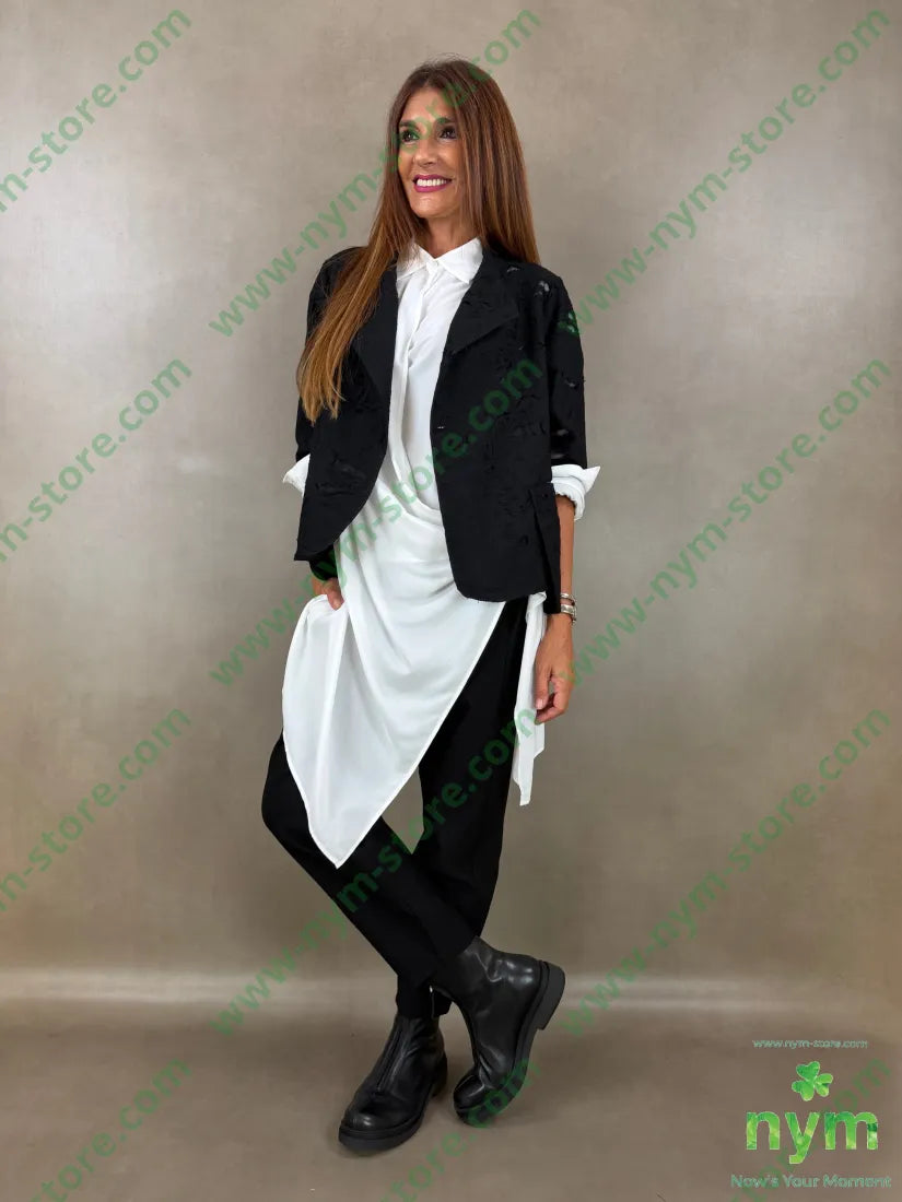 pantalone in bengalina una tasca 79vi19ny2ea - PANTALONE