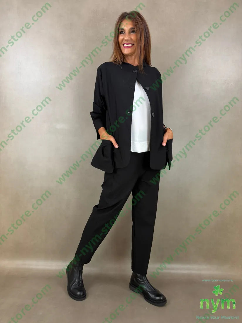 pantalone in bengalina una tasca 79vi19ny2ea - PANTALONE