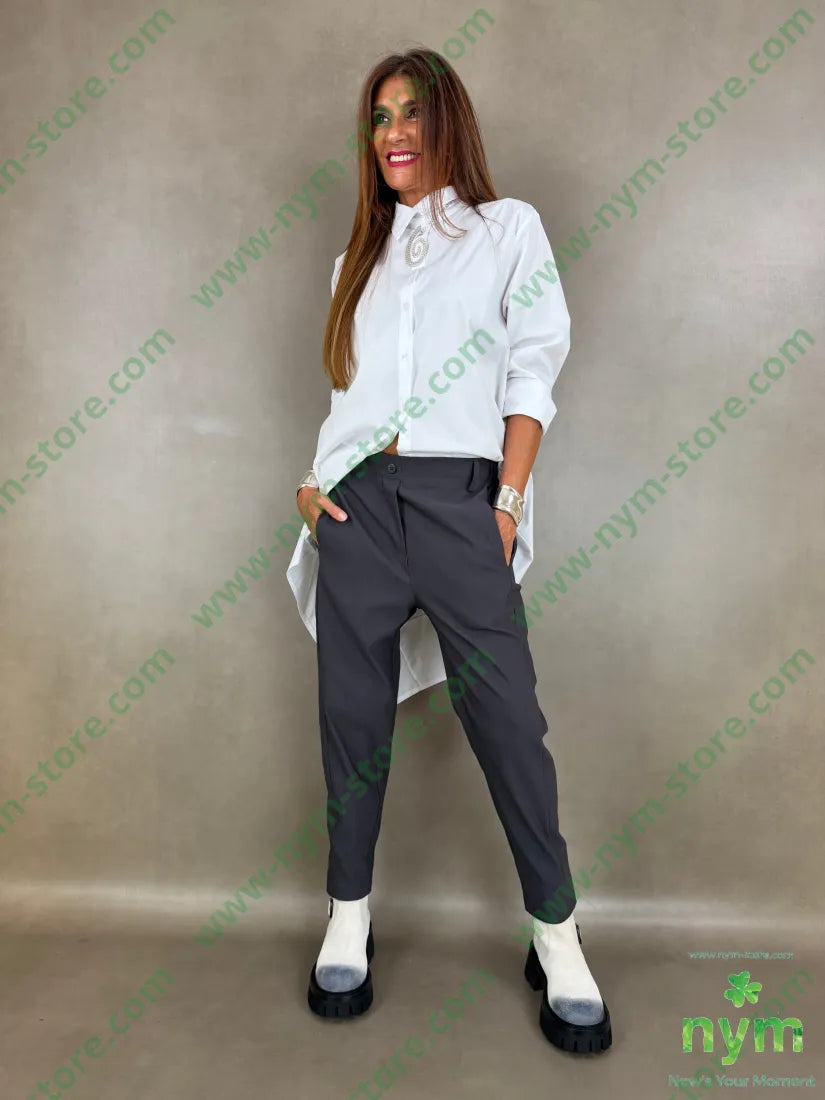 pantalone in bengalina una tasca 79vi19ny2ea - PANTALONE