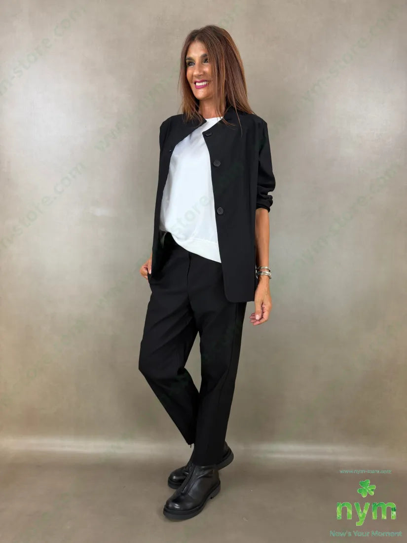 pantalone in bengalina una tasca 79vi19ny2ea - PANTALONE