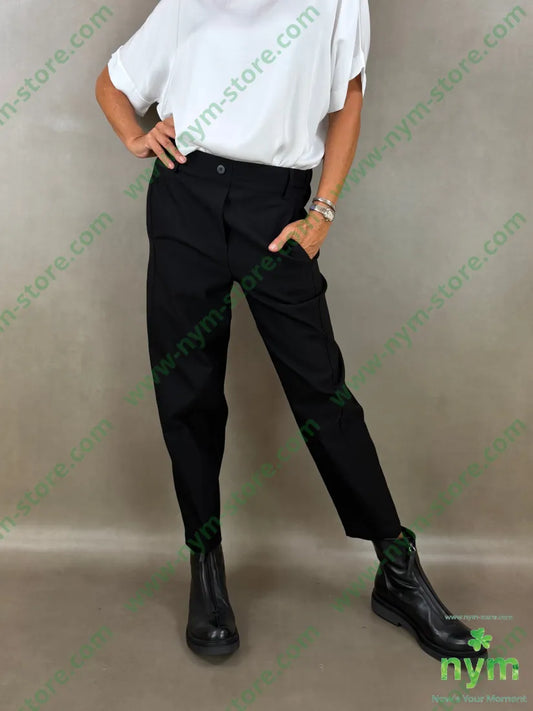 pantalone in bengalina una tasca 79vi19ny2ea - U / NERO / AI26 - PANTALONE