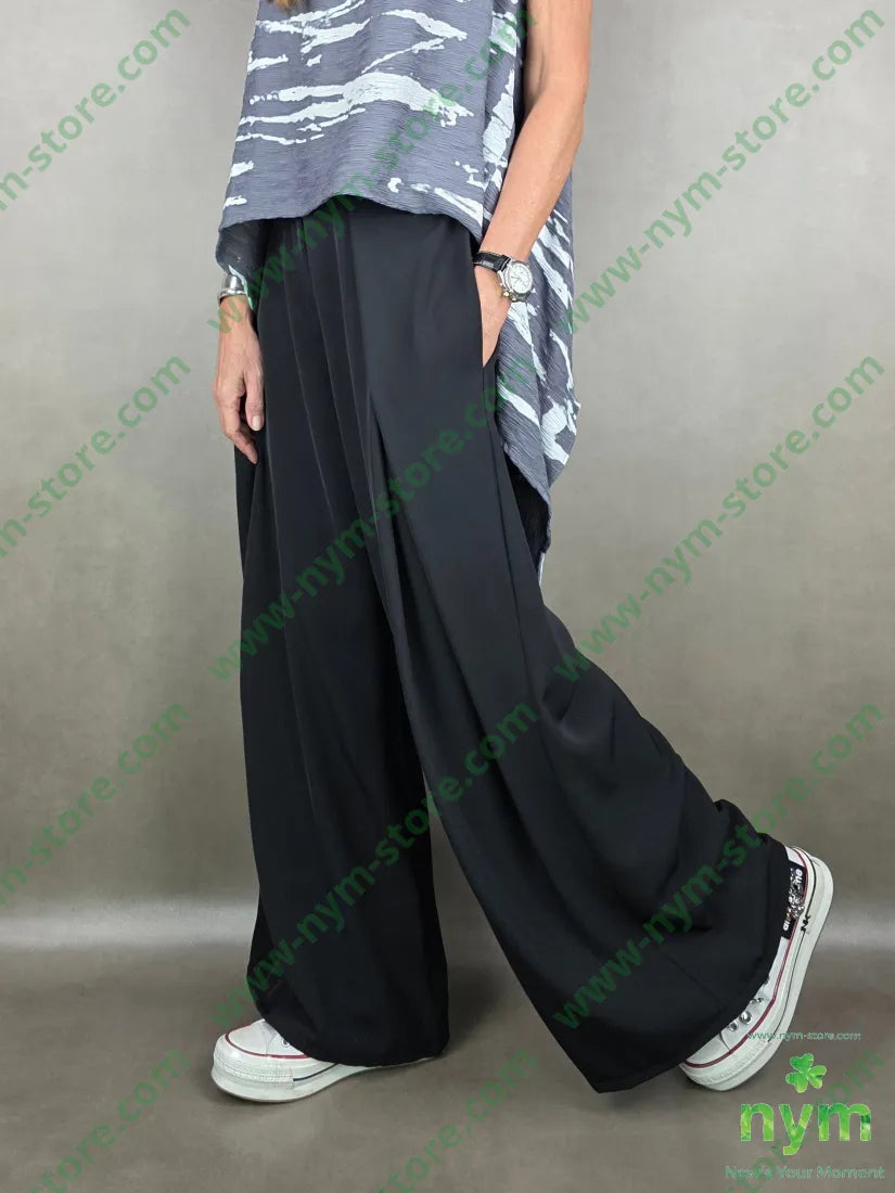 pantalone in crepes a palazzo 96pl4ea PANTALONE