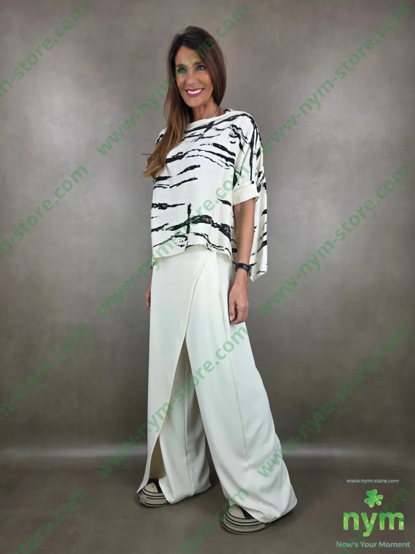 pantalone in crepes con pareo 97pl3ea PANTALONE