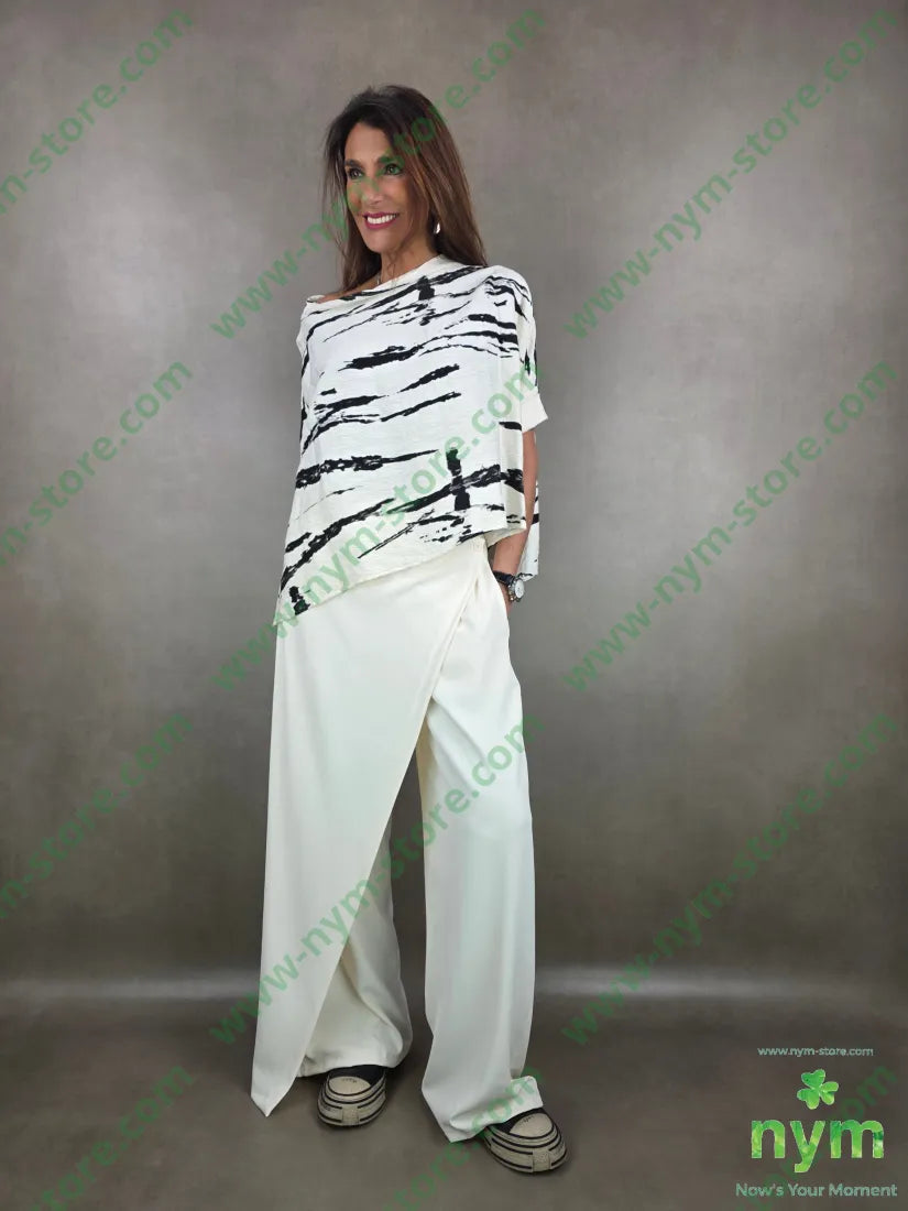 pantalone in crepes con pareo 97pl3ea PANTALONE
