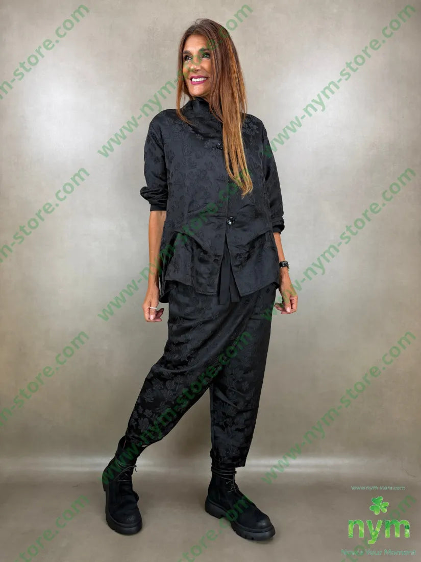 pantalone jacquard lucido con fiocco 85pl10vi5ea - U / NERO / AI26 - PANTALONE