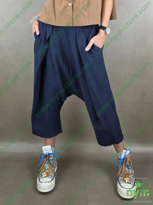 pantalone leggero sormonto cav basso 84vi16pa U / BLU / PE26 PANTALONE