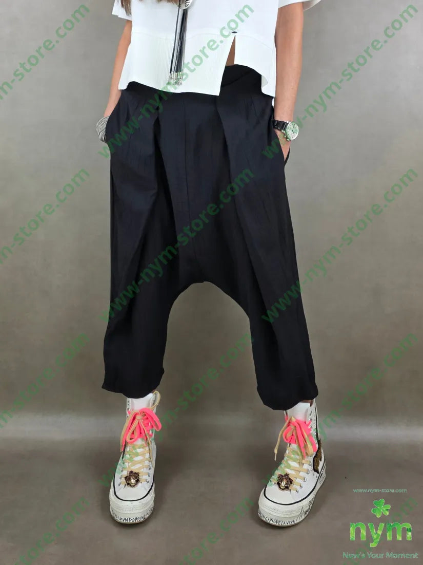 pantalone leggero sormonto cav basso 84vi16pa - U / NERO / PE26 - PANTALONE